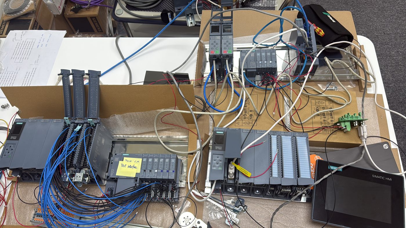 Siemens S7-1500R redundancy FAT in progress at Centech workshop